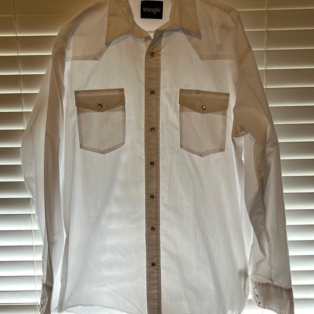 Mens Wrangler XL Pearl Snap long sleeve